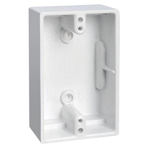 squeeze receptacle in shallow box